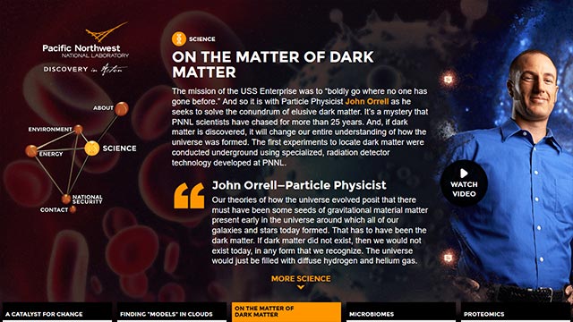 Screenshot of a finished article page