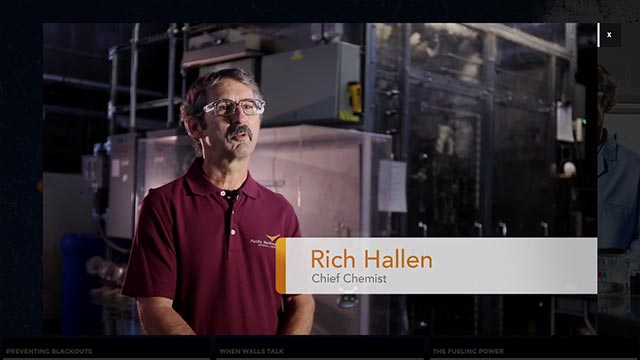 Screenshot of a finished video modal