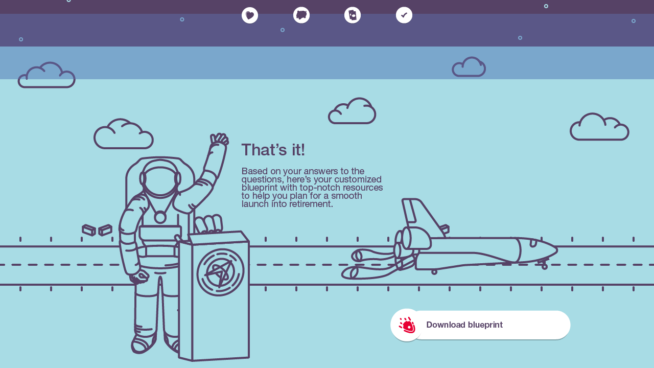 Final slide from the decision tool