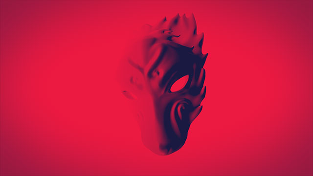 Early version of mask exploring colors